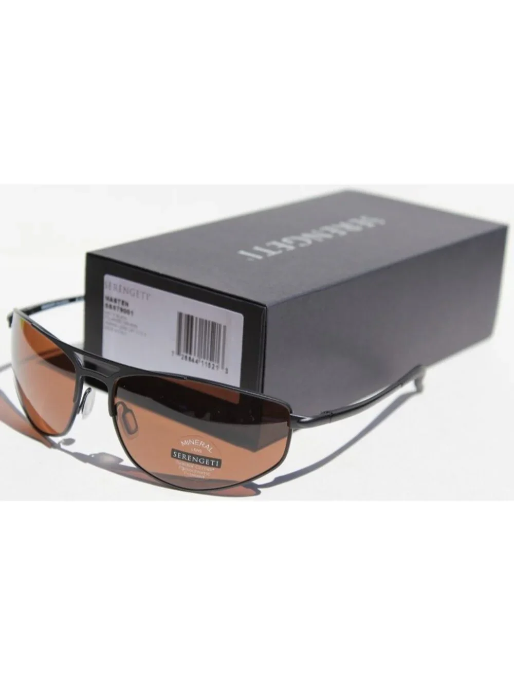SERENGETI Masten POLARIZED Sunglasses Matte Black/Drivers NEW SS579001 Italy